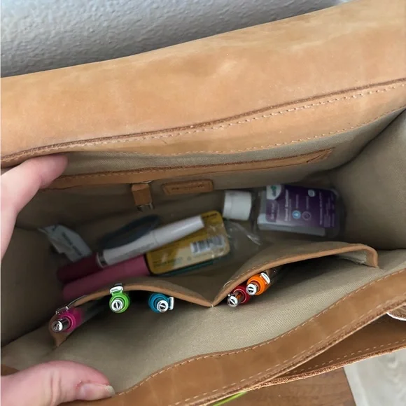 Madewell | RARE Essex vintage brown leather satchel crossbody bag - Picture 6 of 14